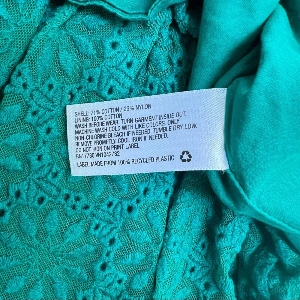 OSHKOSH SLEEVELESS DROP WAIST DRESS GREEN 2T